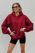 ARKANSAS RAZORBACKS NEVER STOP OVERSIZED PREMIUM WEIGHT HOODIE