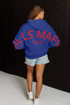 BUFFALO BILLS NEVER STOP OVERSIZED PREMIUM WEIGHT HOODIE