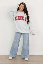 CINCINNATI BEARCATS WINNING LOOK OVERSIZED PREMIUM WEIGHT HOODIE BY MADI PREWETT TROUTT