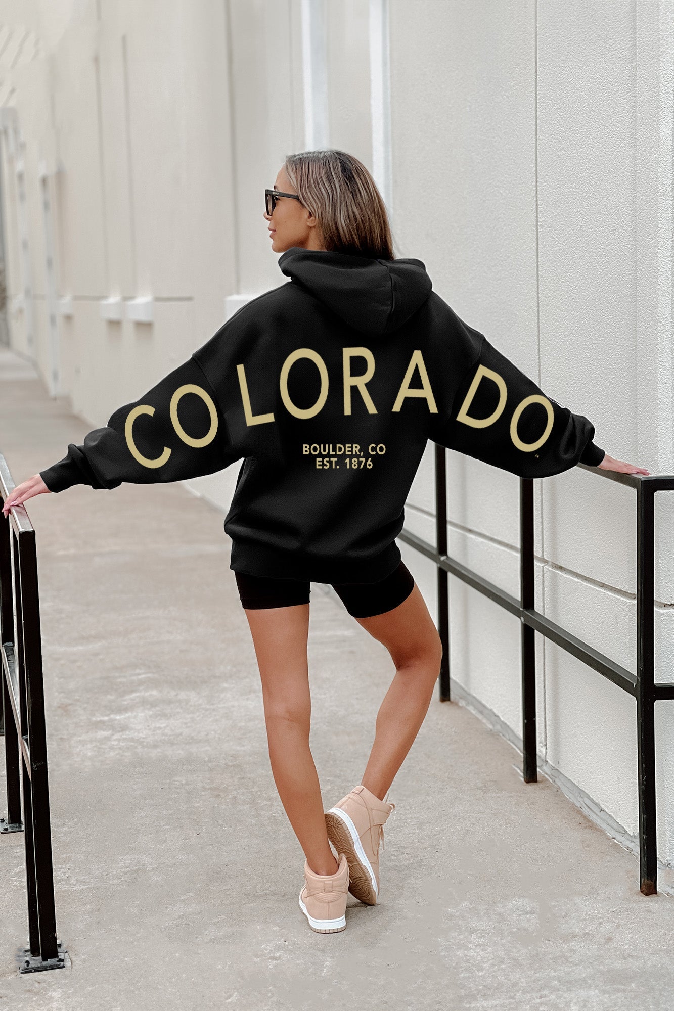 COLORADO BUFFALOES NEVER STOP OVERSIZED PREMIUM WEIGHT HOODIE