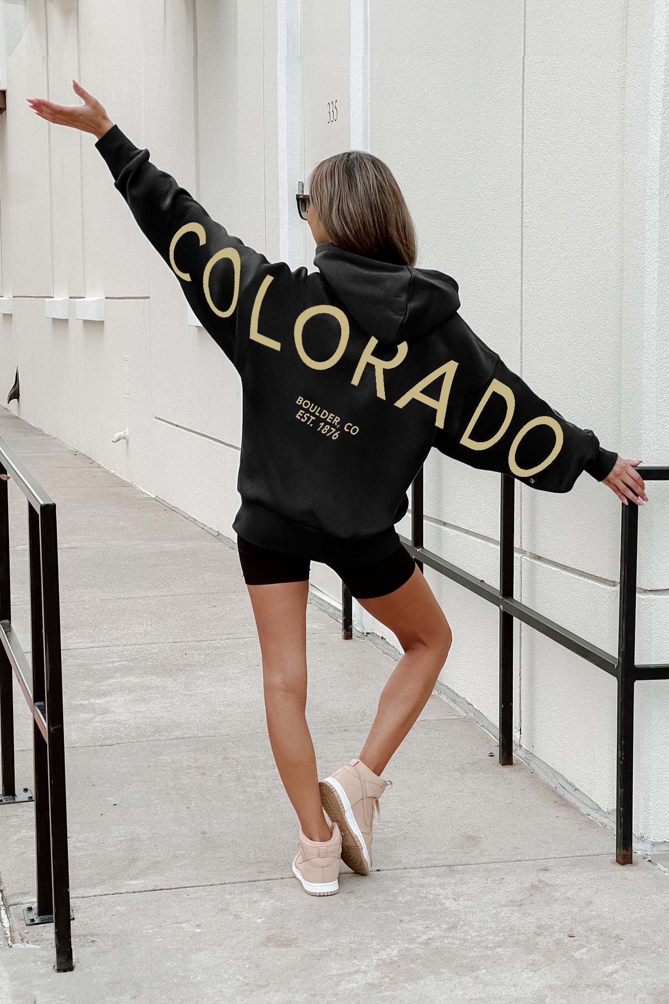 COLORADO BUFFALOES NEVER STOP OVERSIZED PREMIUM WEIGHT HOODIE