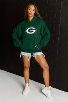 GREEN BAY PACKERS NEVER STOP OVERSIZED PREMIUM WEIGHT HOODIE