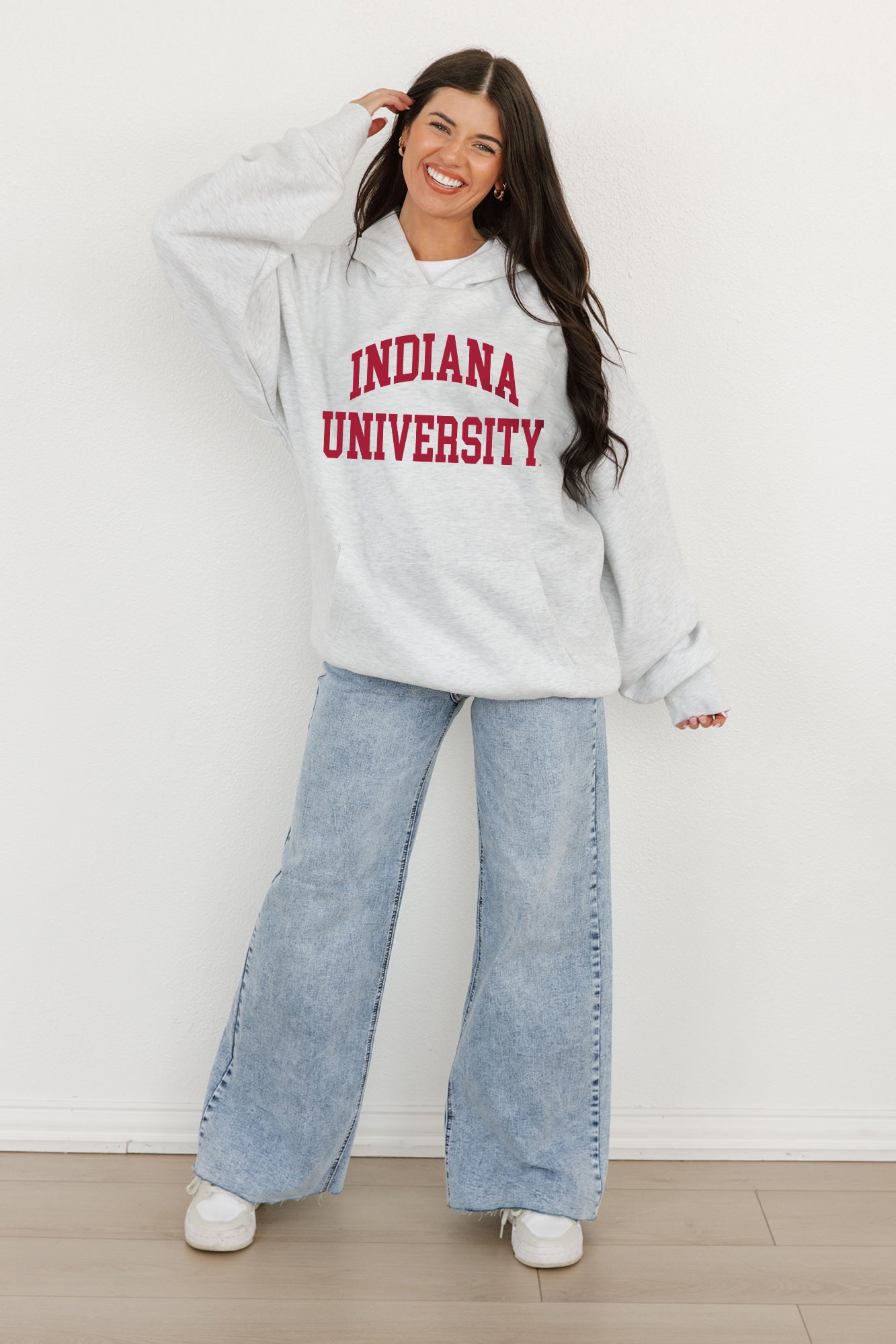 INDIANA HOOSIERS ALL-STAR STYLE OVERSIZED PREMIUM WEIGHT HOODIE BY MADI PREWETT TROUTT