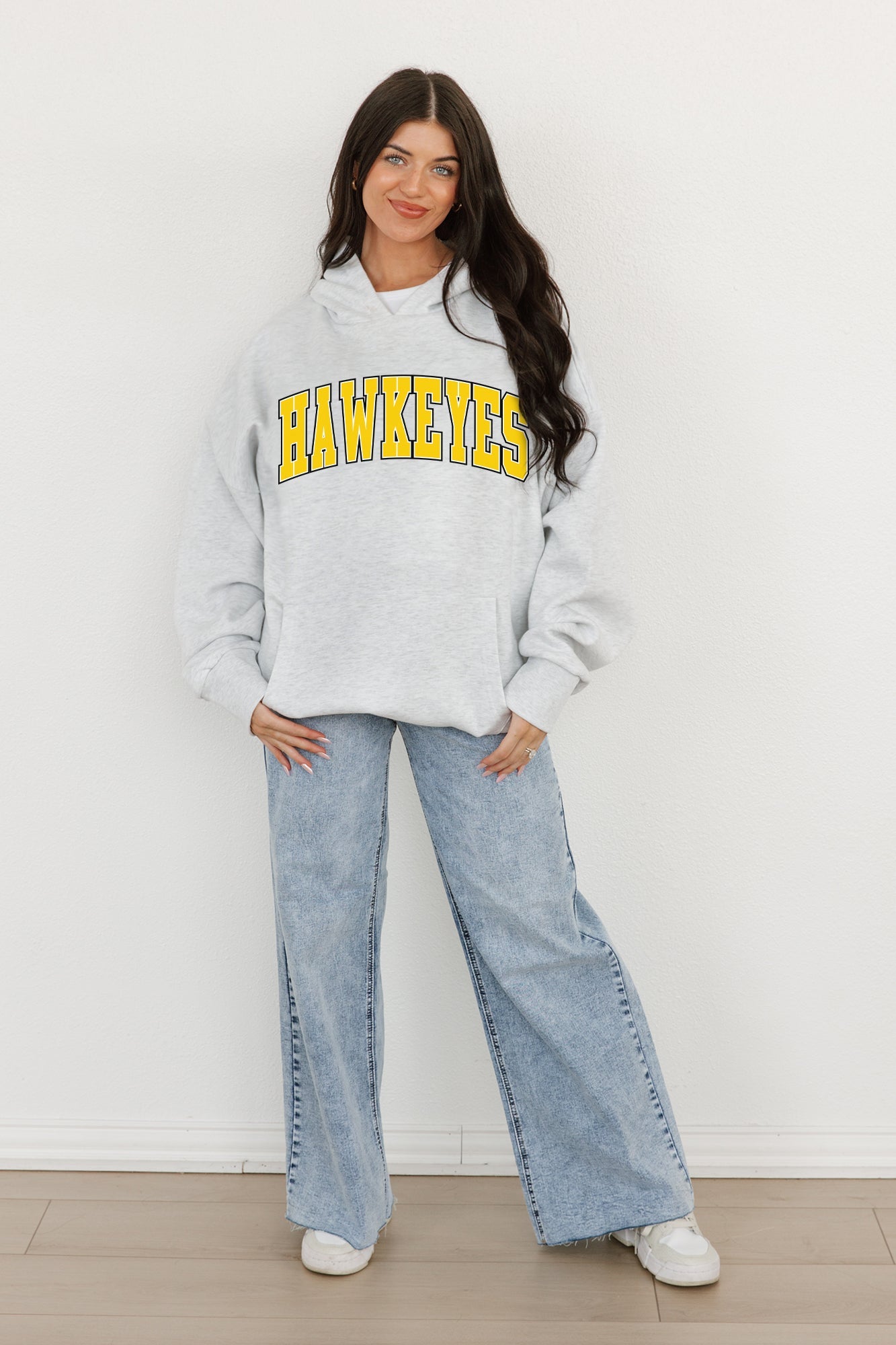 IOWA HAWKEYES WINNING LOOK OVERSIZED PREMIUM WEIGHT HOODIE BY MADI PREWETT TROUTT