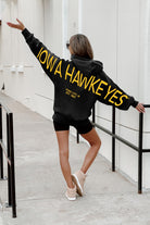 IOWA HAWKEYES NEVER STOP OVERSIZED PREMIUM WEIGHT HOODIE