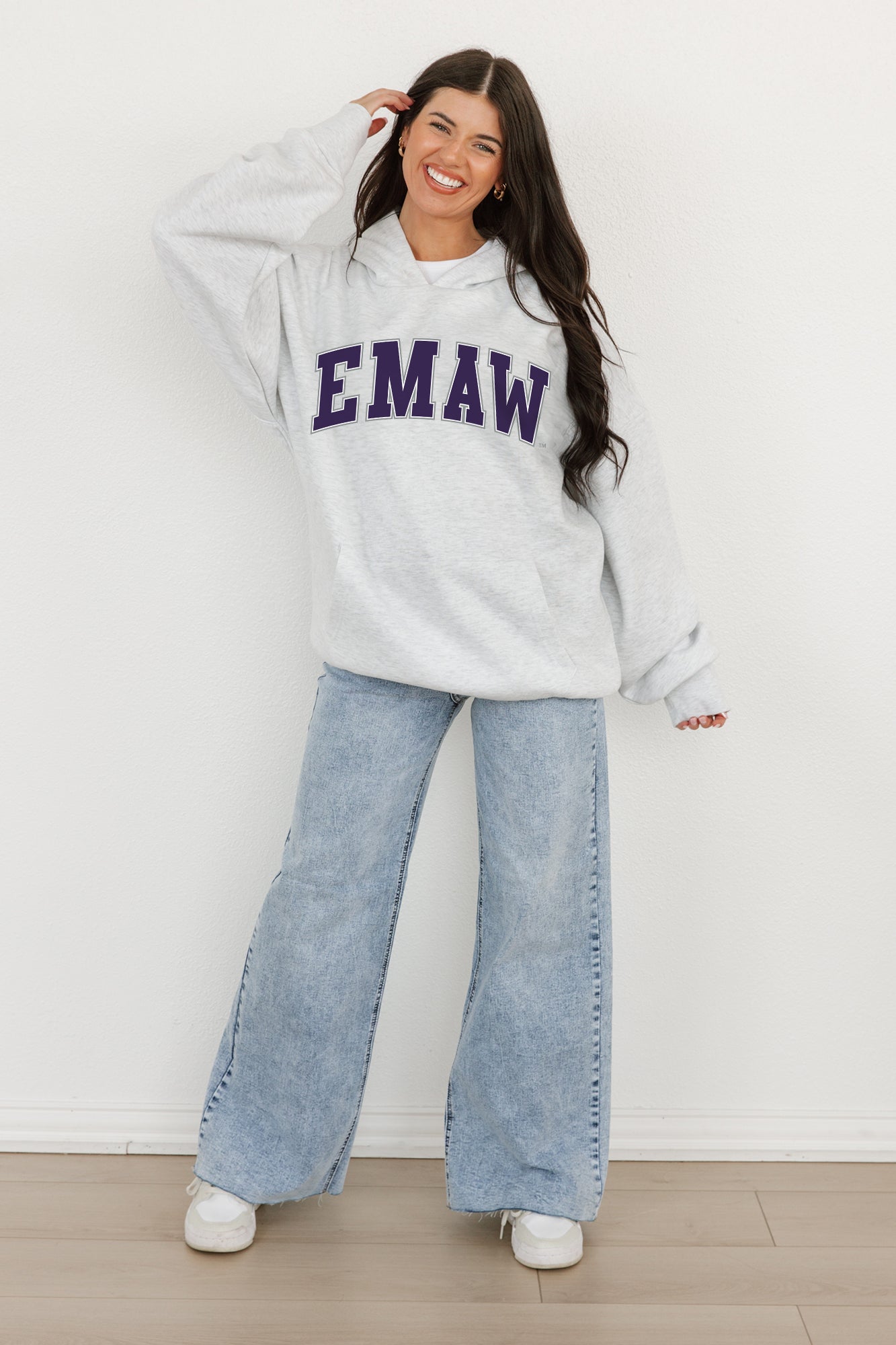 KANSAS STATE WILDCATS WINNING LOOK OVERSIZED PREMIUM WEIGHT HOODIE BY MADI PREWETT TROUTT