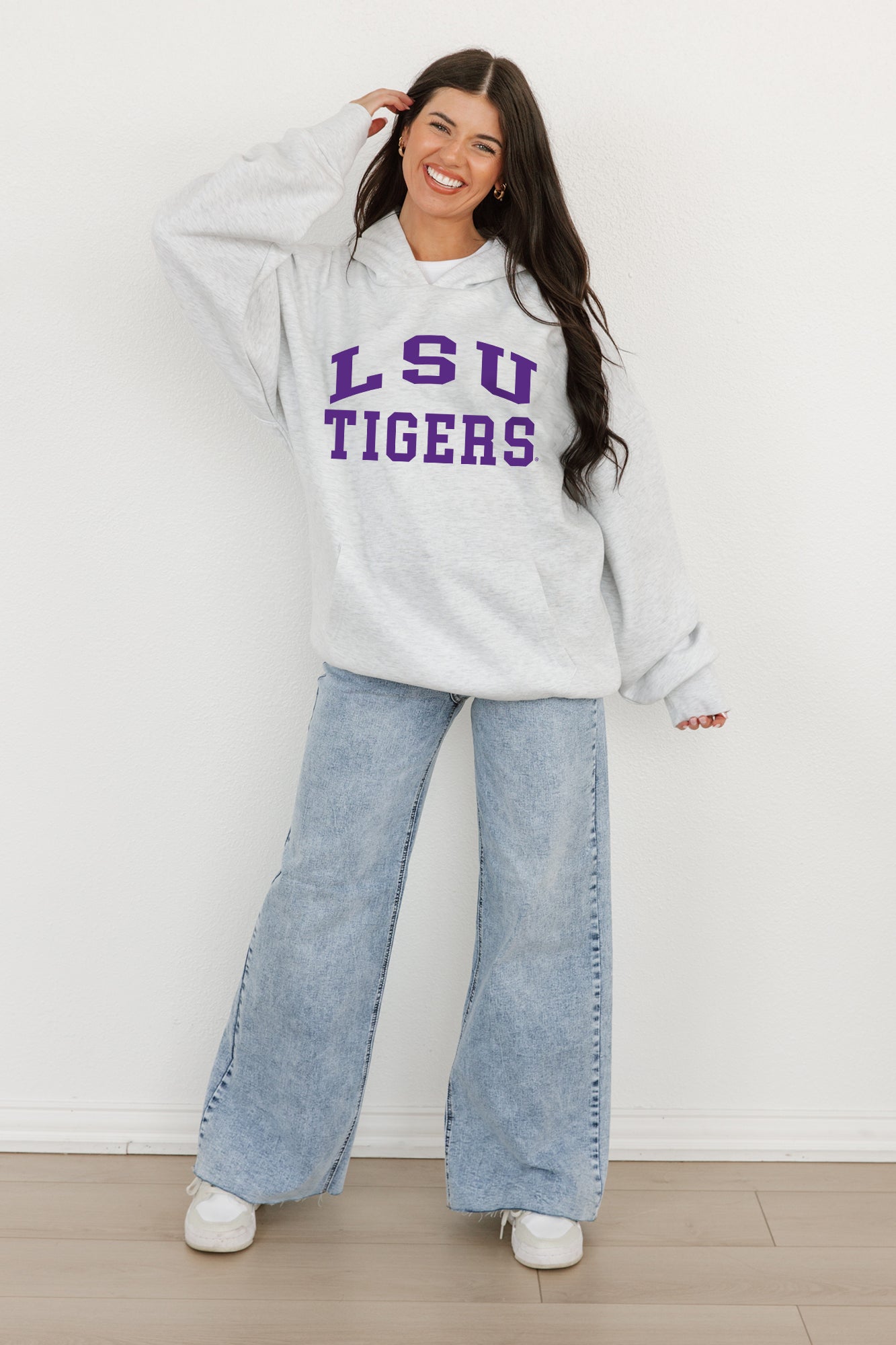 LSU TIGERS ALL-STAR STYLE OVERSIZED PREMIUM WEIGHT HOODIE BY MADI PREWETT TROUTT