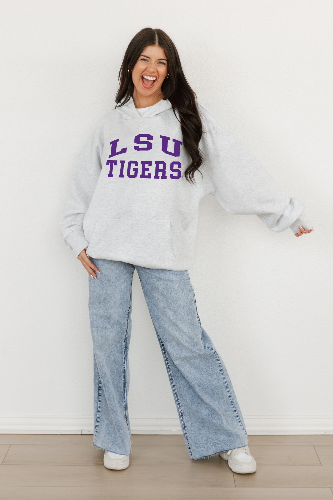 LSU TIGERS ALL-STAR STYLE OVERSIZED PREMIUM WEIGHT HOODIE BY MADI PREWETT TROUTT