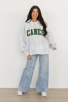 MIAMI HURRICANES WINNING LOOK OVERSIZED PREMIUM WEIGHT HOODIE BY MADI PREWETT TROUTT