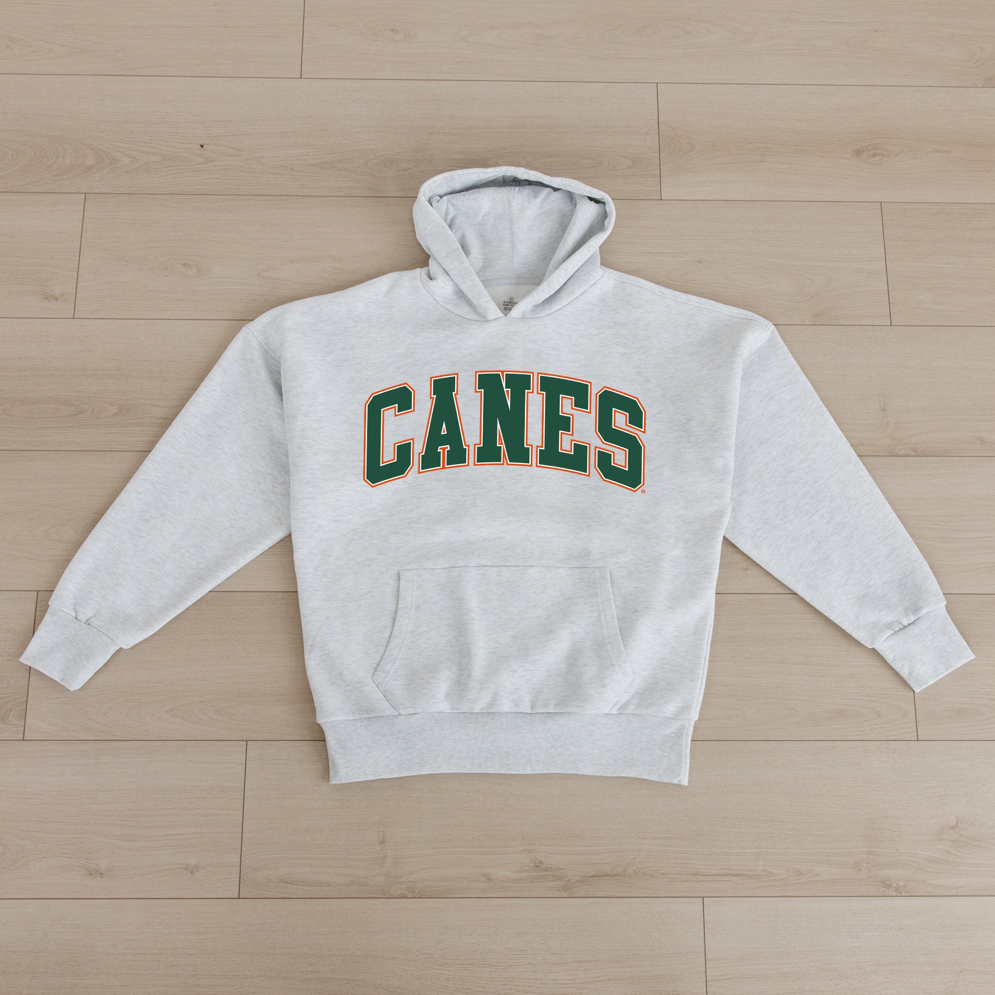 MIAMI HURRICANES WINNING LOOK OVERSIZED PREMIUM WEIGHT HOODIE BY MADI PREWETT TROUTT