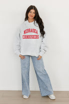 NEBRASKA CORNHUSKERS ALL-STAR STYLE OVERSIZED PREMIUM WEIGHT HOODIE BY MADI PREWETT TROUTT