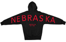 NEBRASKA CORNHUSKERS NEVER STOP OVERSIZED PREMIUM WEIGHT HOODIE