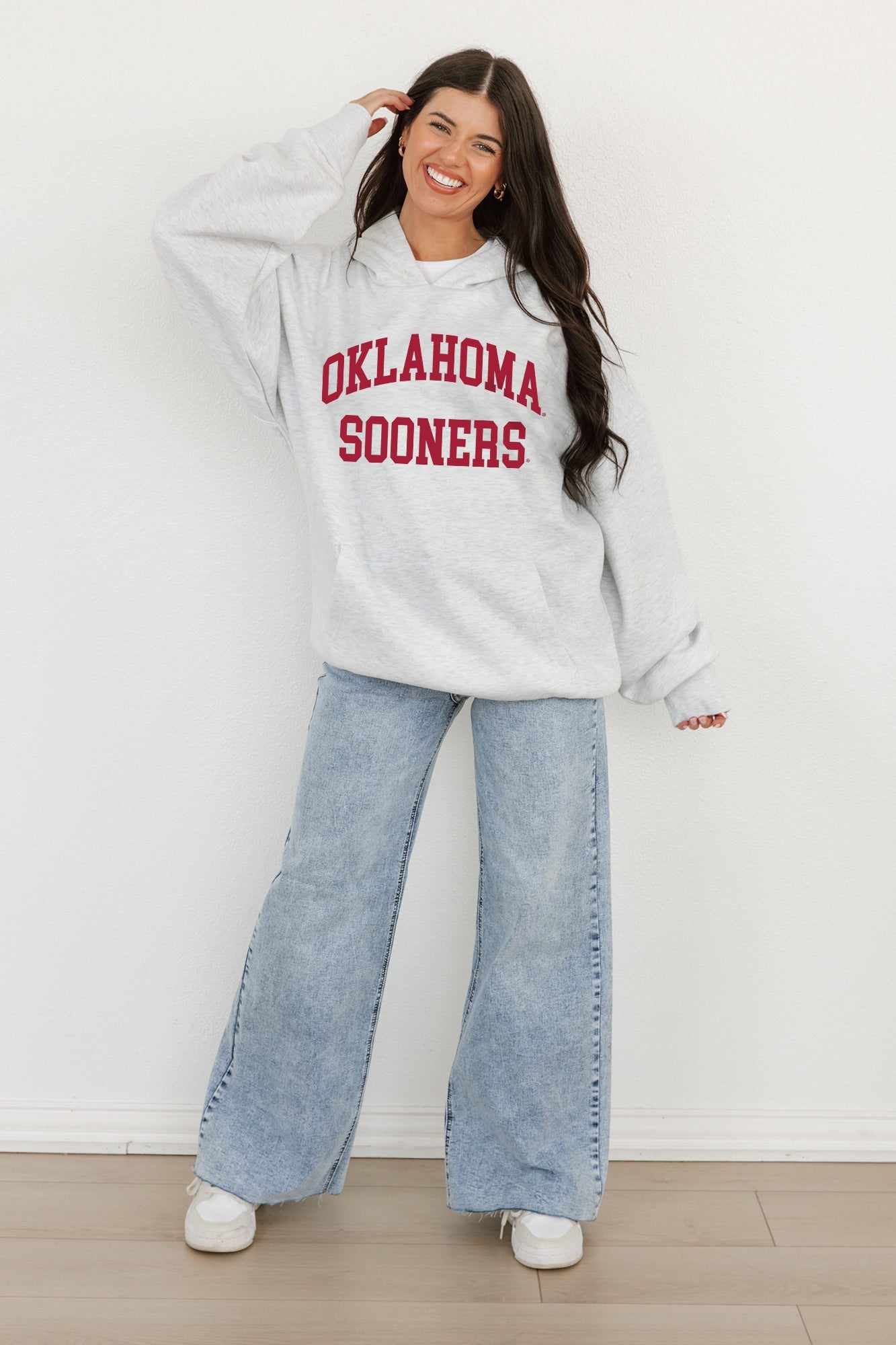 OKLAHOMA SOONERS ALL-STAR STYLE OVERSIZED PREMIUM WEIGHT HOODIE BY MADI PREWETT TROUTT