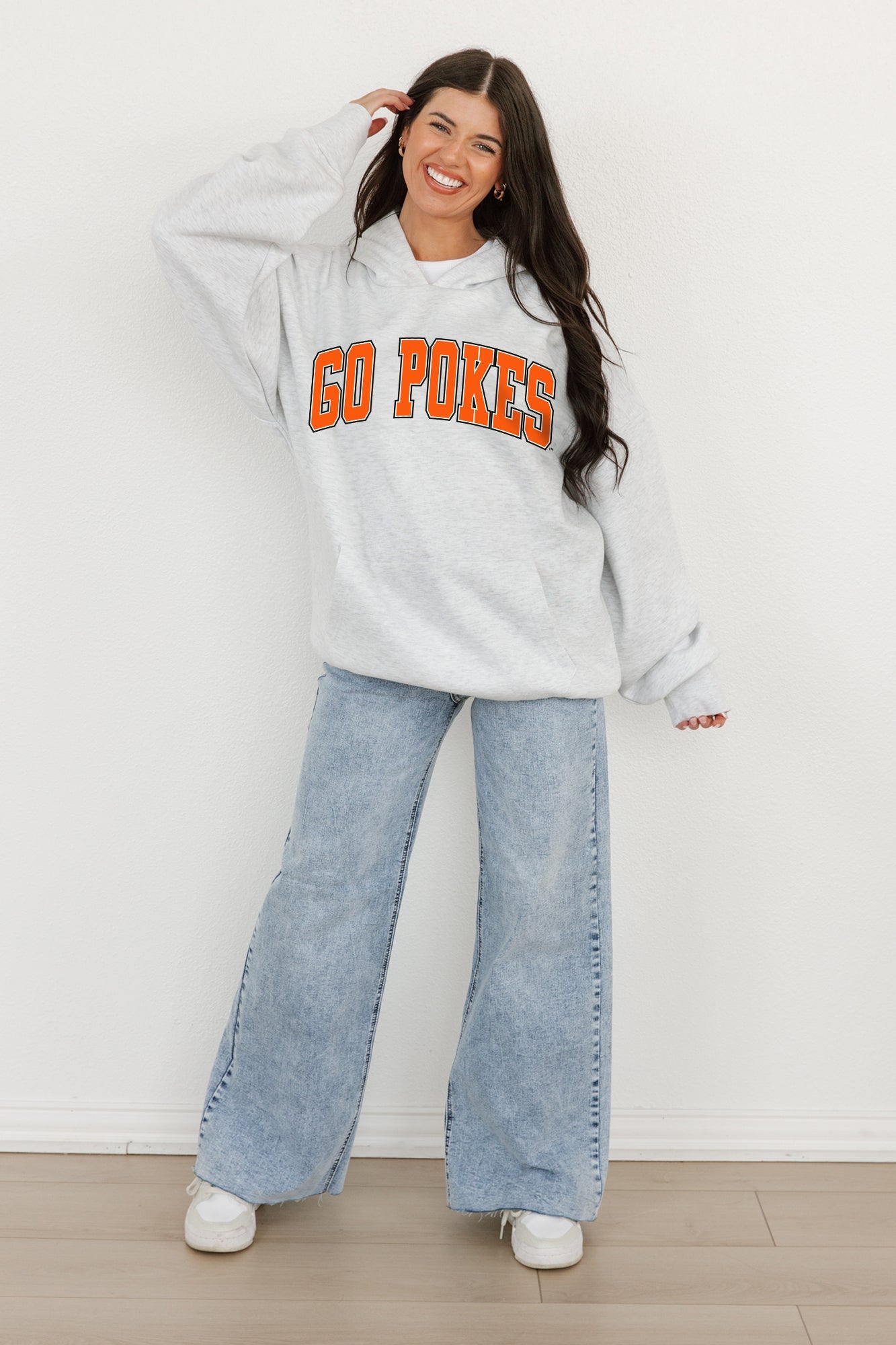 OKLAHOMA STATE COWBOYS WINNING LOOK OVERSIZED PREMIUM WEIGHT HOODIE BY MADI PREWETT TROUTT