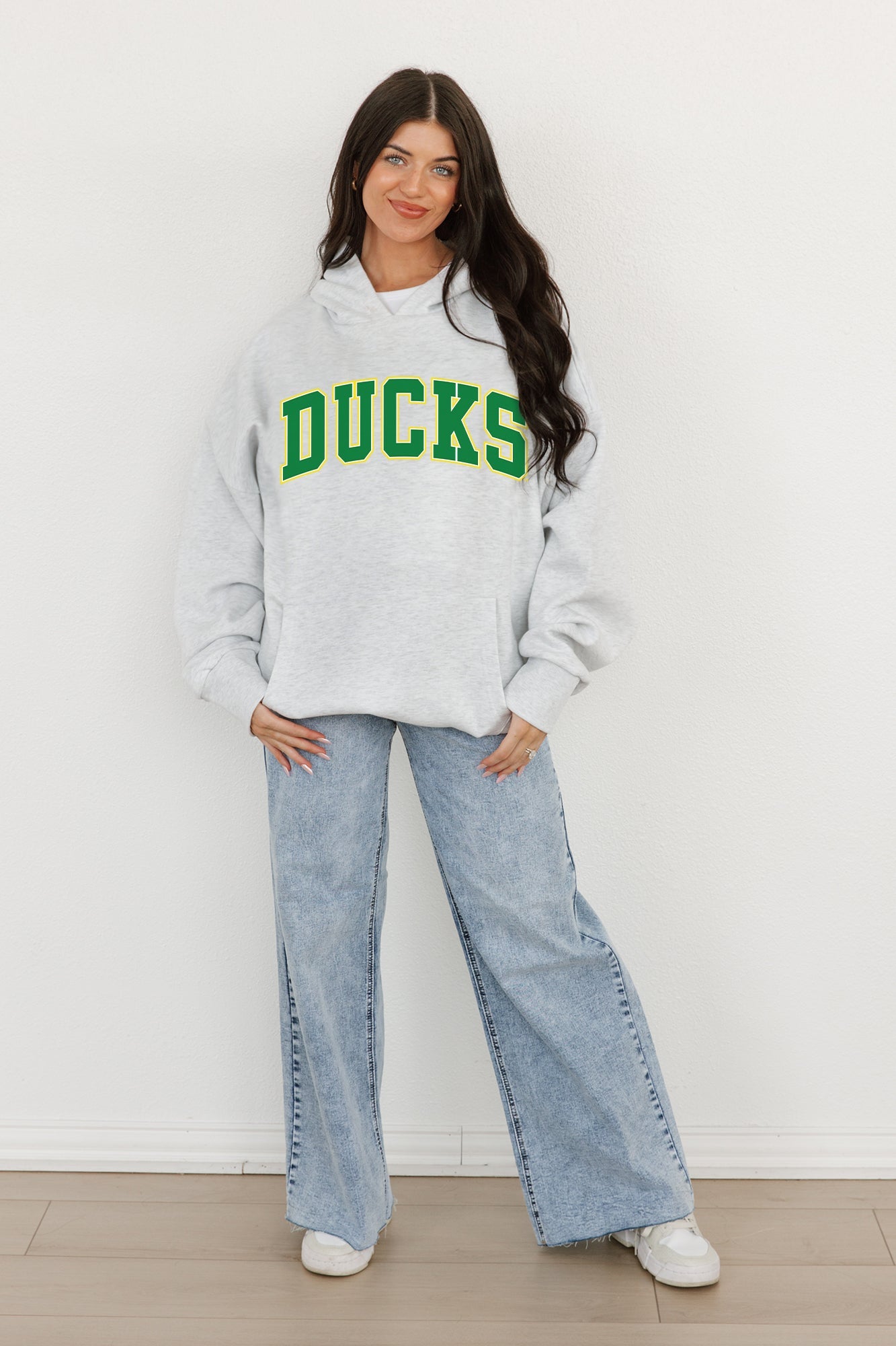 OREGON DUCKS WINNING LOOK OVERSIZED PREMIUM WEIGHT HOODIE BY MADI PREWETT TROUTT