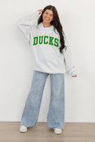 OREGON DUCKS WINNING LOOK OVERSIZED PREMIUM WEIGHT HOODIE BY MADI PREWETT TROUTT