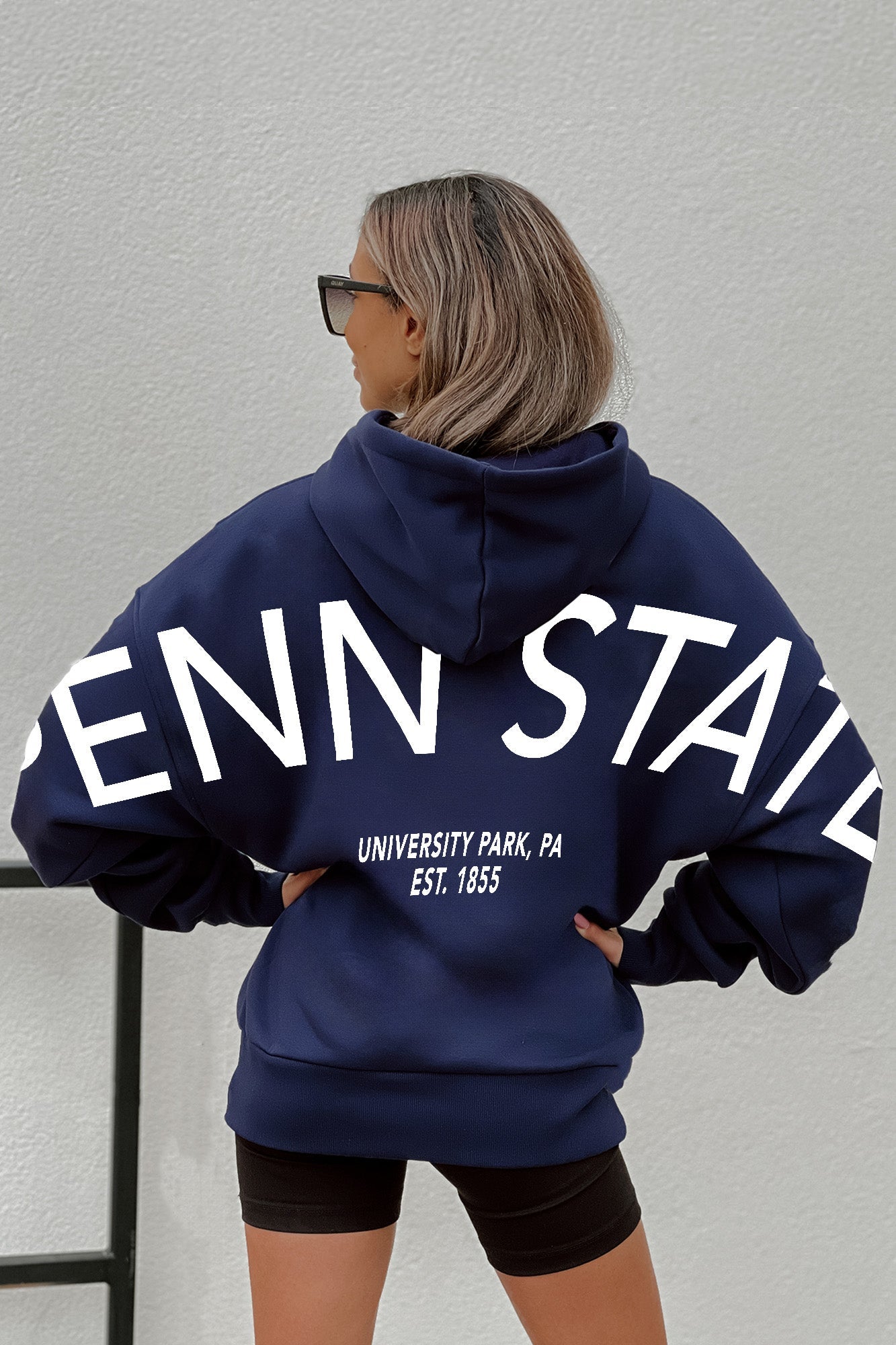 PENN STATE NITTANY LIONS NEVER STOP OVERSIZED PREMIUM WEIGHT HOODIE