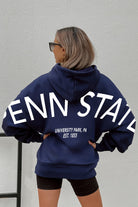 PENN STATE NITTANY LIONS NEVER STOP OVERSIZED PREMIUM WEIGHT HOODIE