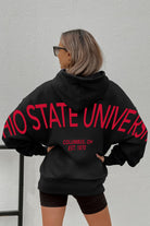 OHIO STATE BUCKEYES NEVER STOP OVERSIZED PREMIUM WEIGHT HOODIE