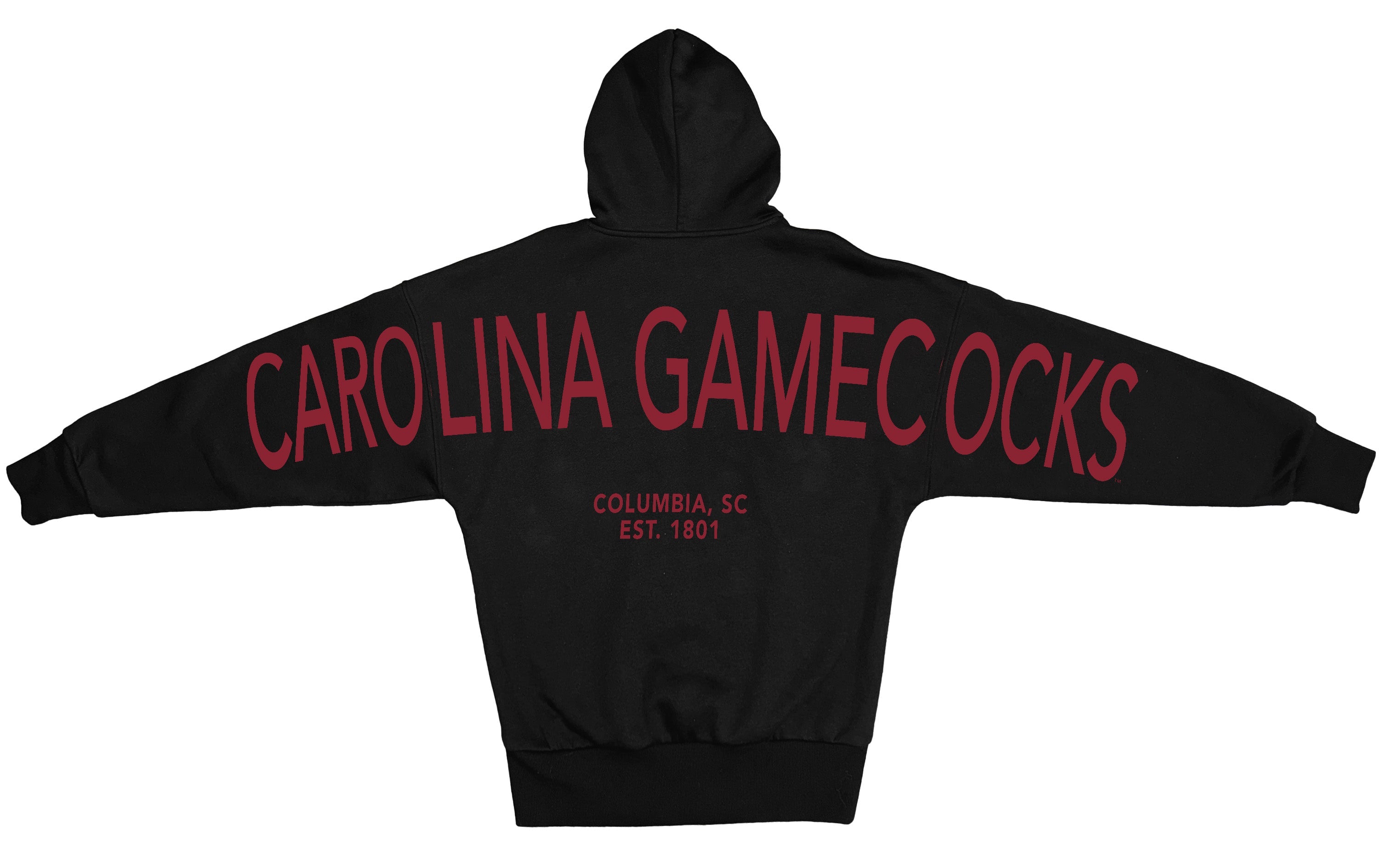 SOUTH CAROLINA GAMECOCKS NEVER STOP OVERSIZED PREMIUM WEIGHT HOODIE