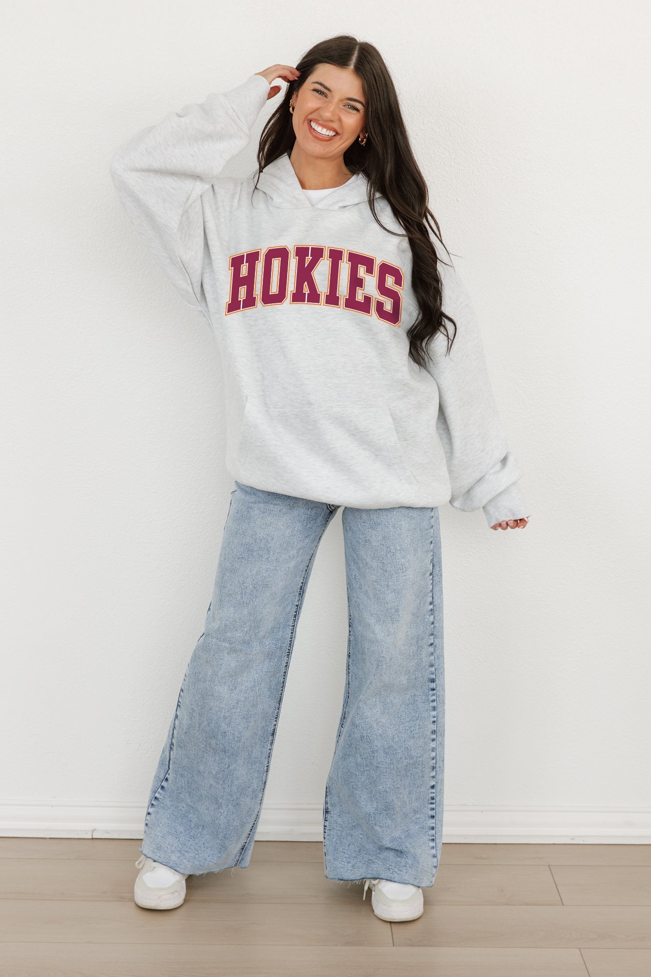 VIRGINIA TECH HOKIES WINNING LOOK OVERSIZED PREMIUM WEIGHT HOODIE BY MADI PREWETT TROUTT