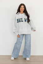 WEST VIRGINIA MOUNTAINEERS WINNING LOOK OVERSIZED PREMIUM WEIGHT HOODIE BY MADI PREWETT TROUTT