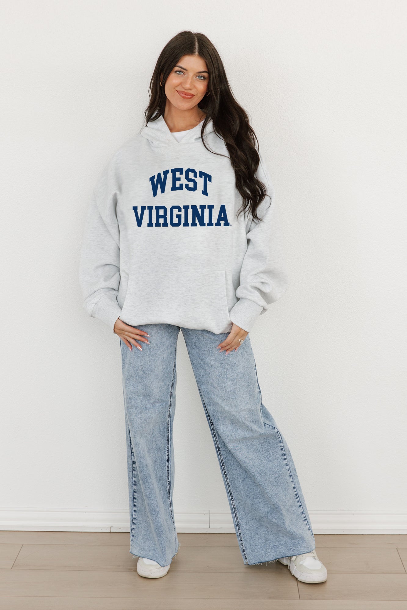 WEST VIRGINIA MOUNTAINEERS ALL-STAR STYLE OVERSIZED PREMIUM WEIGHT HOODIE BY MADI PREWETT TROUTT