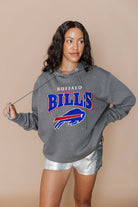 BUFFALO BILLS SIDELINE SHIMMER ALL-OVER MICRO-RHINESTONE SPARKLE HOODED SWEATSHIRT