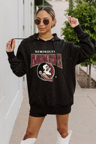 FLORIDA STATE SEMINOLES SIDELINE SHIMMER ALL-OVER MICRO-RHINESTONE SPARKLE HOODED SWEATSHIRT