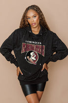 FLORIDA STATE SEMINOLES SIDELINE SHIMMER ALL-OVER MICRO-RHINESTONE SPARKLE HOODED SWEATSHIRT