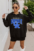 KENTUCKY WILDCATS SIDELINE SHIMMER ALL-OVER MICRO-RHINESTONE SPARKLE HOODED SWEATSHIRT