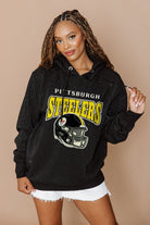 PITTSBURGH STEELERS SIDELINE SHIMMER ALL-OVER MICRO-RHINESTONE SPARKLE HOODED SWEATSHIRT