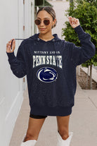 PENN STATE NITTANY LIONS SIDELINE SHIMMER ALL-OVER MICRO-RHINESTONE SPARKLE HOODED SWEATSHIRT