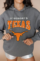 TEXAS LONGHORNS SIDELINE SHIMMER ALL-OVER MICRO-RHINESTONE SPARKLE HOODED SWEATSHIRT