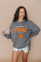 TEXAS LONGHORNS SIDELINE SHIMMER ALL-OVER MICRO-RHINESTONE SPARKLE HOODED SWEATSHIRT