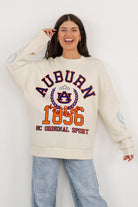 AUBURN TIGERS GAMEDAY SLAY BLACK LABEL PREMIUM FLEECE DROP SHOULDER CREWNECK BY MADI PREWETT TROUTT