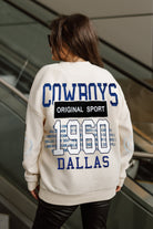 DALLAS COWBOYS GAMEDAY SLAY BLACK LABEL PREMIUM FLEECE DROP SHOULDER CREWNECK