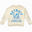 DETROIT LIONS GAMEDAY SLAY BLACK LABEL PREMIUM FLEECE DROP SHOULDER CREWNECK