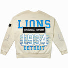 DETROIT LIONS GAMEDAY SLAY BLACK LABEL PREMIUM FLEECE DROP SHOULDER CREWNECK