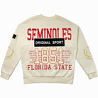 FLORIDA STATE SEMINOLES GAMEDAY SLAY BLACK LABEL PREMIUM FLEECE DROP SHOULDER CREWNECK BY MADI PREWETT TROUTT