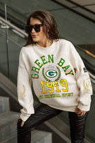 GREEN BAY PACKERS GAMEDAY SLAY BLACK LABEL PREMIUM FLEECE DROP SHOULDER CREWNECK