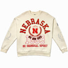 NEBRASKA CORNHUSKERS GAMEDAY SLAY BLACK LABEL PREMIUM FLEECE DROP SHOULDER CREWNECK BY MADI PREWETT TROUTT