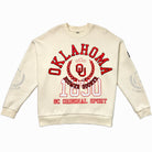 OKLAHOMA SOONERS GAMEDAY SLAY BLACK LABEL PREMIUM FLEECE DROP SHOULDER CREWNECK BY MADI PREWETT TROUTT