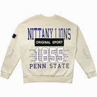 PENN STATE NITTANY LIONS GAMEDAY SLAY BLACK LABEL PREMIUM FLEECE DROP SHOULDER CREWNECK BY MADI PREWETT TROUTT