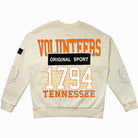 TENNESSEE VOLUNTEERS GAMEDAY SLAY BLACK LABEL PREMIUM FLEECE DROP SHOULDER CREWNECK BY MADI PREWETT TROUTT