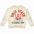 OHIO STATE BUCKEYES GAMEDAY SLAY BLACK LABEL PREMIUM FLEECE DROP SHOULDER CREWNECK BY MADI PREWETT TROUTT