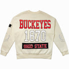 OHIO STATE BUCKEYES GAMEDAY SLAY BLACK LABEL PREMIUM FLEECE DROP SHOULDER CREWNECK BY MADI PREWETT TROUTT