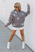 INDIANA HOOSIERS PLAYBACK VINTAGE WASH OVERSIZED CREWNECK FLEECE