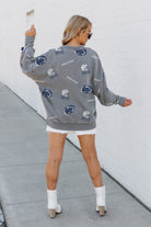 PENN STATE NITTANY LIONS PLAYBACK VINTAGE WASH OVERSIZED CREWNECK FLEECE