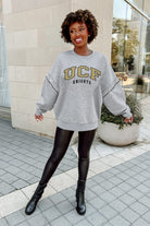 CENTRAL FLORIDA KNIGHTS COMPETITIVE EDGE FLEECE PULLOVER WITH JEWEL SLEEVE EMBELLISHMENTS